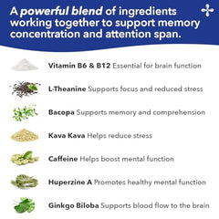 LifeSeasons Focus-R box packaging hinting at a plant-based blend for mental clarity.