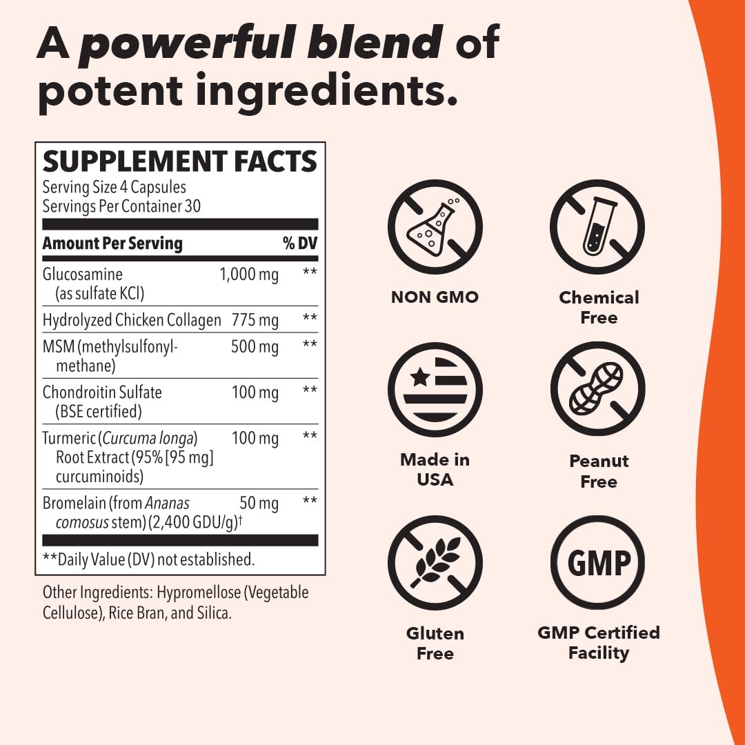 LifeSeasons Mobili-T dosage guide with four capsules per day.