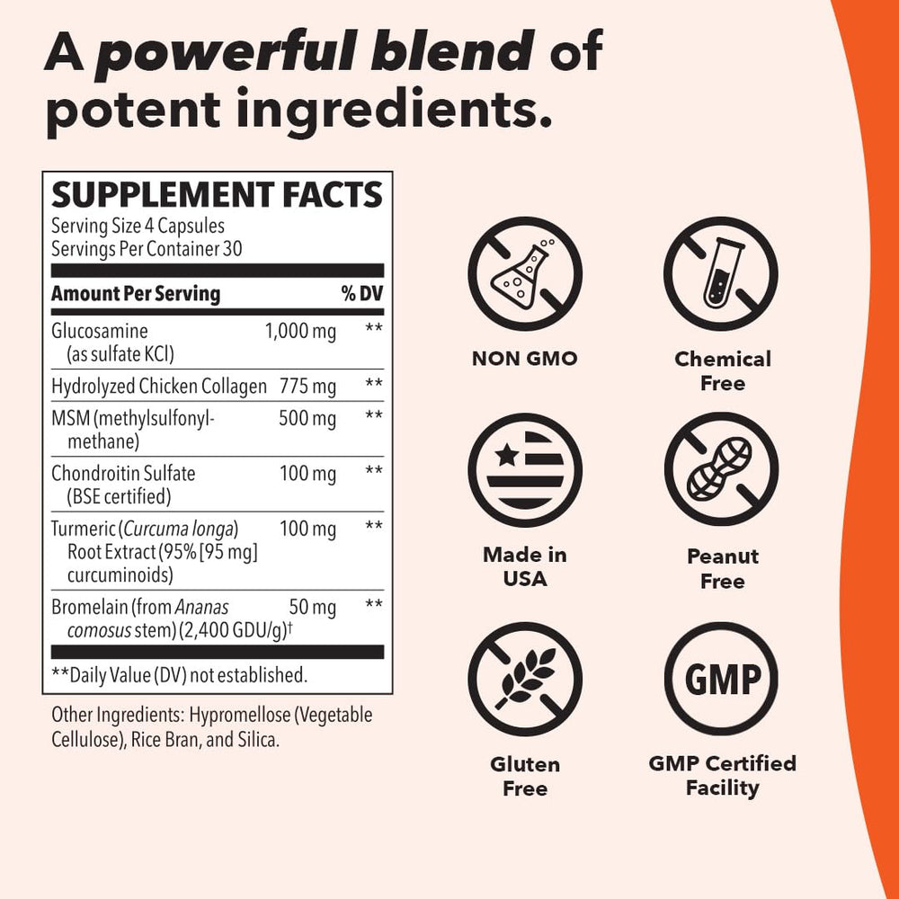 LifeSeasons Mobili-T dosage guide with four capsules per day.