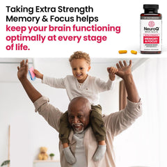 LifeSeasons NeuroQ coffee fruit extract display suggesting brain energy support.