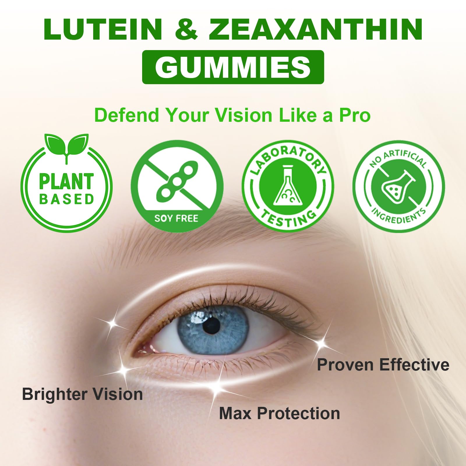 Lifestyle shot of a person using a digital device with gummies nearby