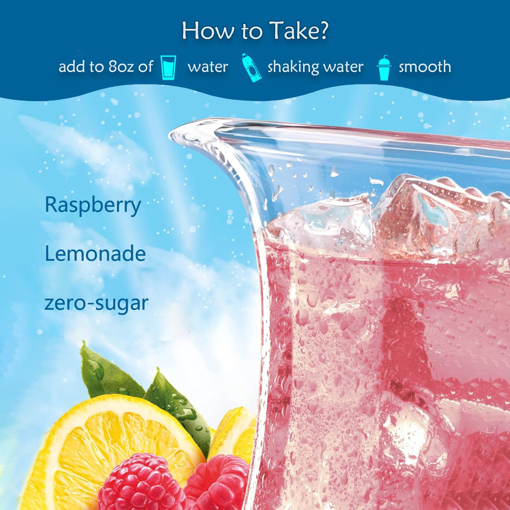 Lifestyle scene of relaxed, focused mood with raspberry lemonade drink