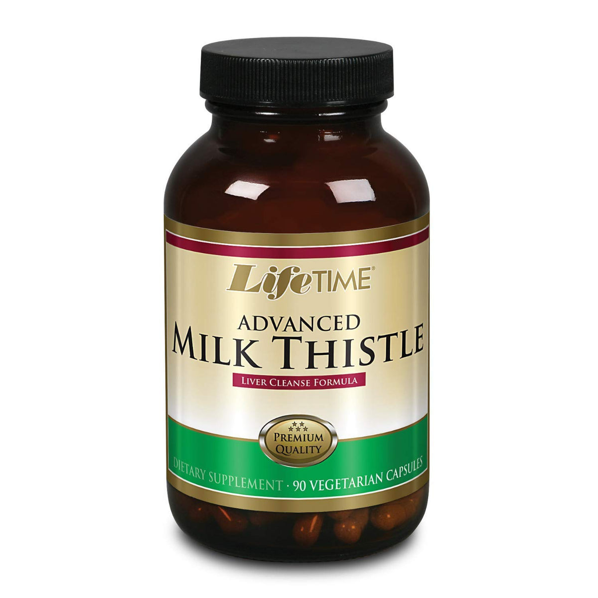 LIFETIME Milk Thistle Blend Liver Cleanse Formula bottle with Dandelion Root and Turmeric