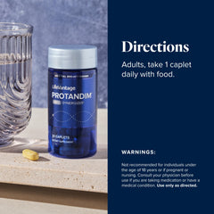 Protandim Nrf2 Synergizer jar on a clean kitchen counter.