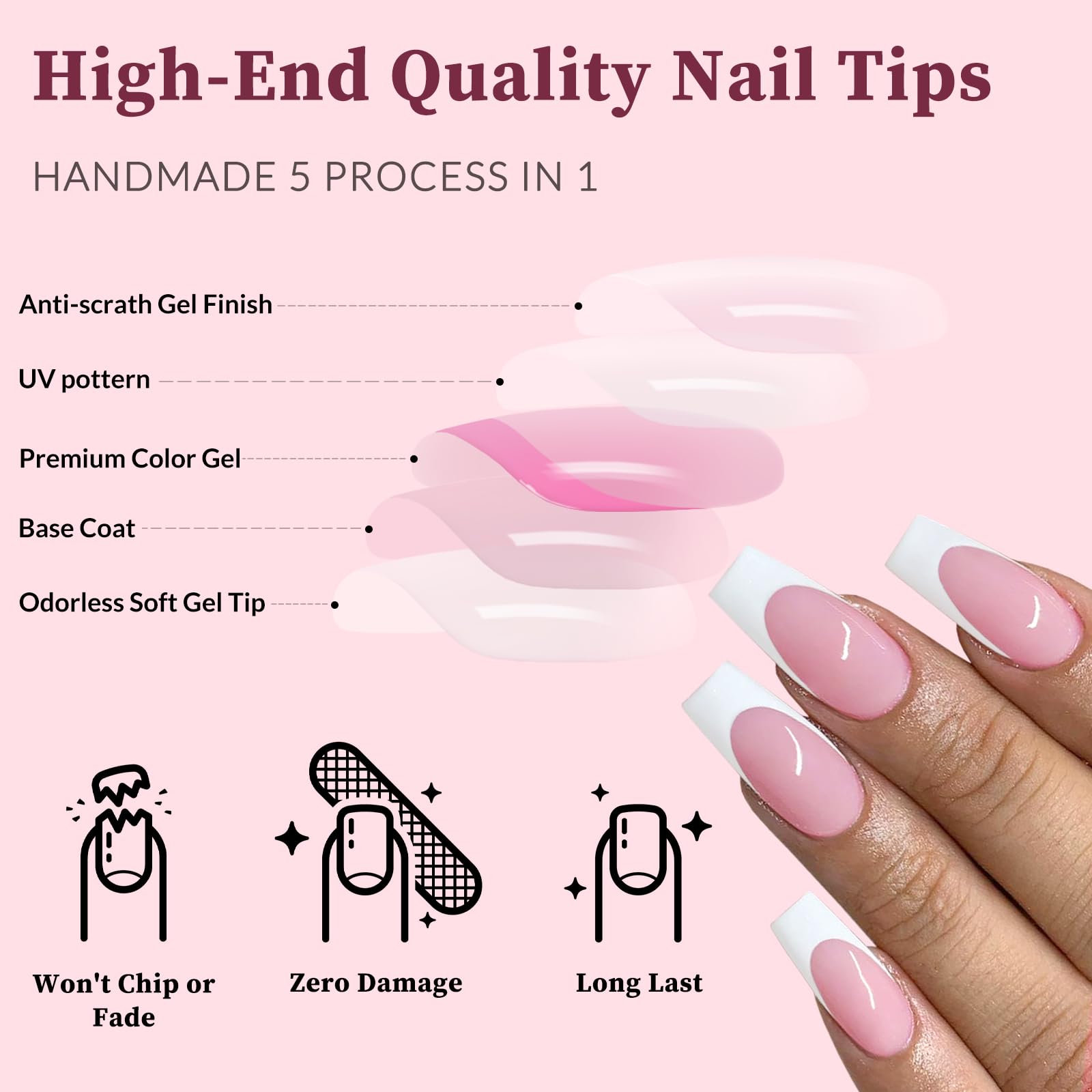 Lifextol adhesive tabs for press-on nails with easy removal.