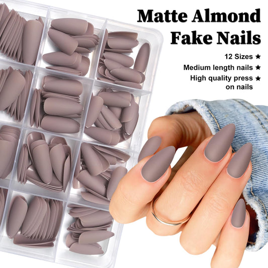 Lifextol almond nails true almond shape for natural daily look.