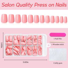 Lifextol coffin nails fit various nail shapes for daily use