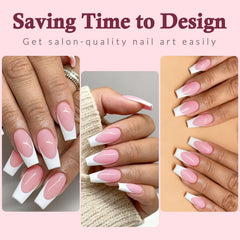 Lifextol glossy finish press-on nails no top coat needed.