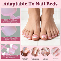 Lifextol reusable press-on toenails save time and money