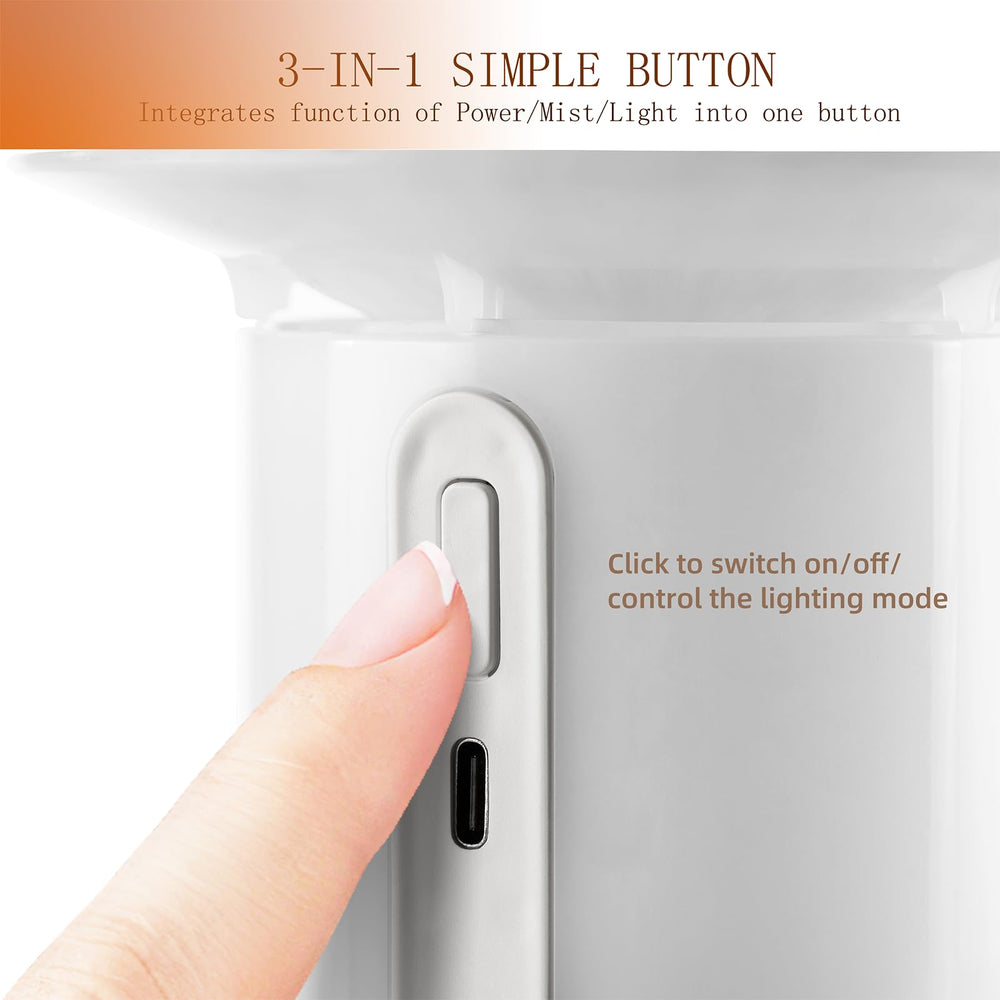 Humidifier function for bedroom, nursery, or hotel room
