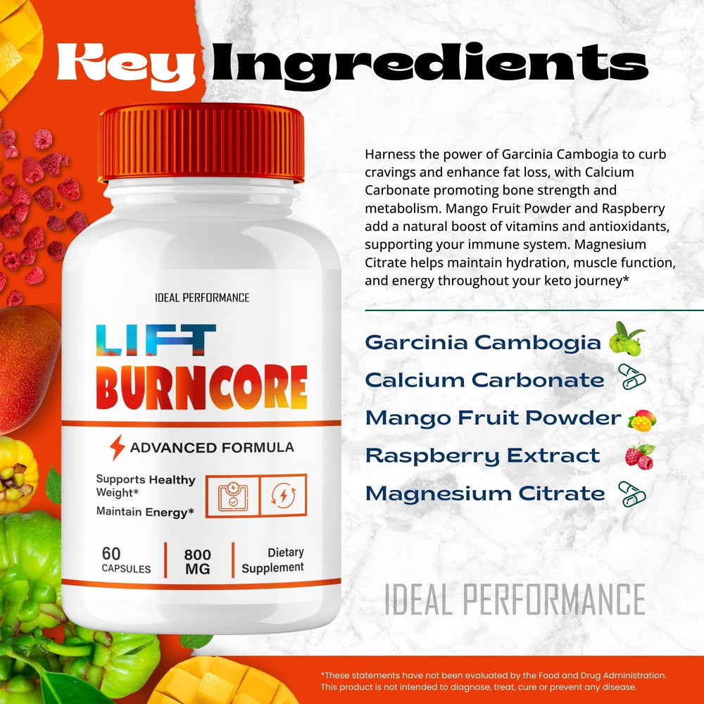Lift BurnCore capsules in a measuring spoon