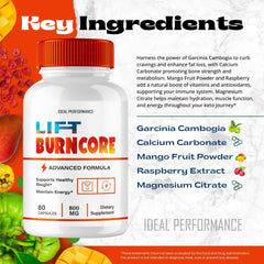 Lift BurnCore capsules in a measuring spoon