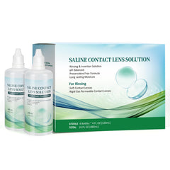 LIFVEAN saline contact lens solution bottle, 4 oz, four-pack