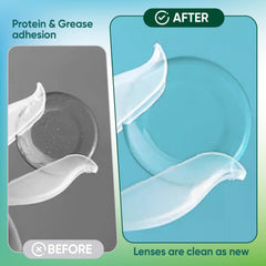 Close-up of LIFVEAN saline contact lens solution bottle