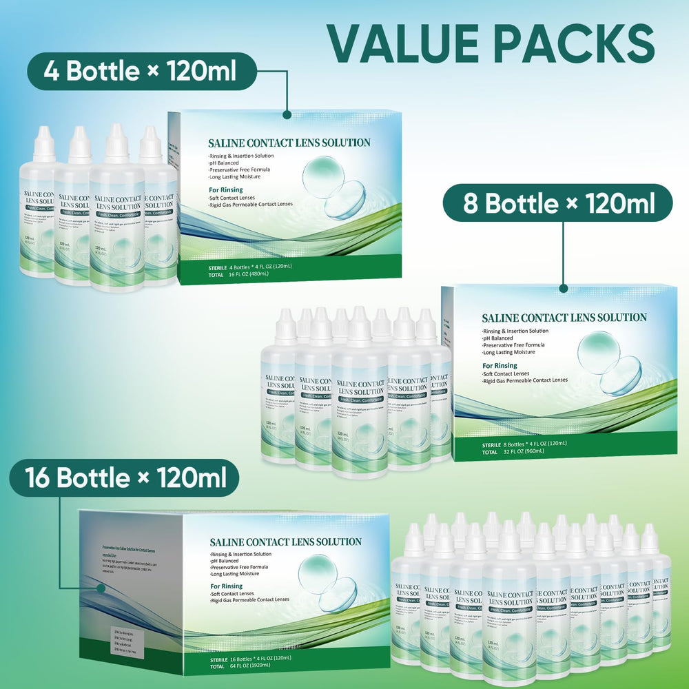 Travel-friendly 4 oz bottle of LIFVEAN saline solution in packaging