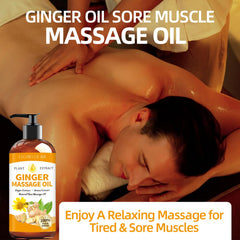 Smooth, lightweight massage oil texture on skin