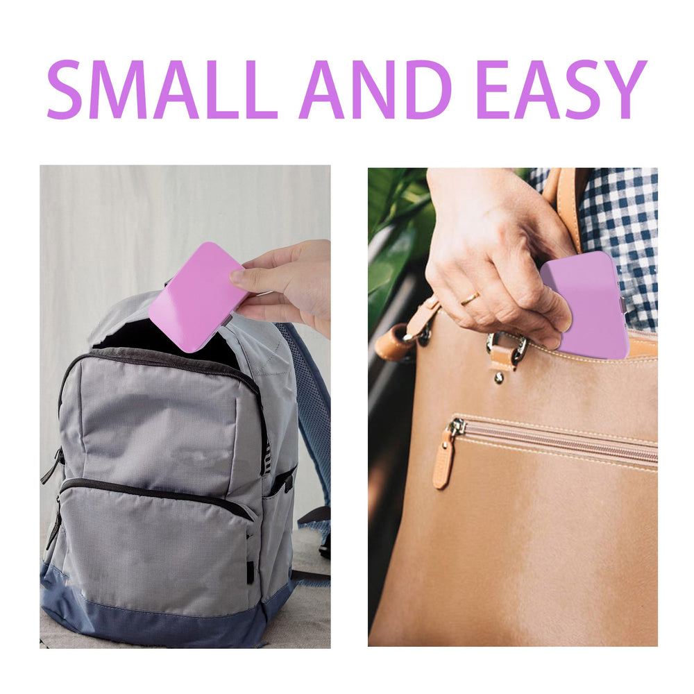 Lifestyle shot: portable floss holder in travel setting