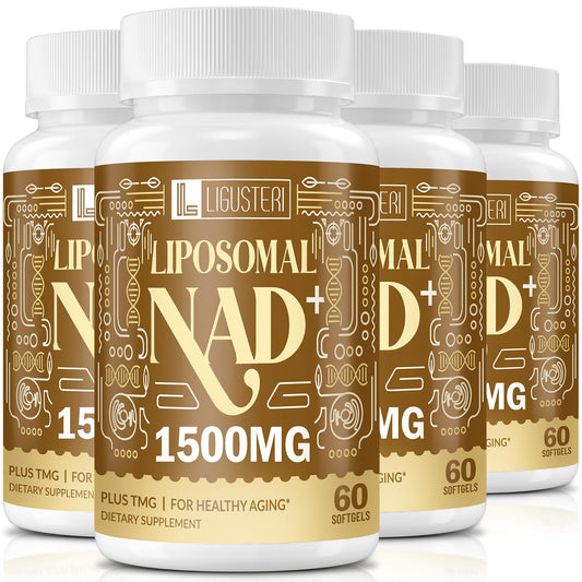 LIGUSTERI liposomal NAD+ with TMG bottle and capsule