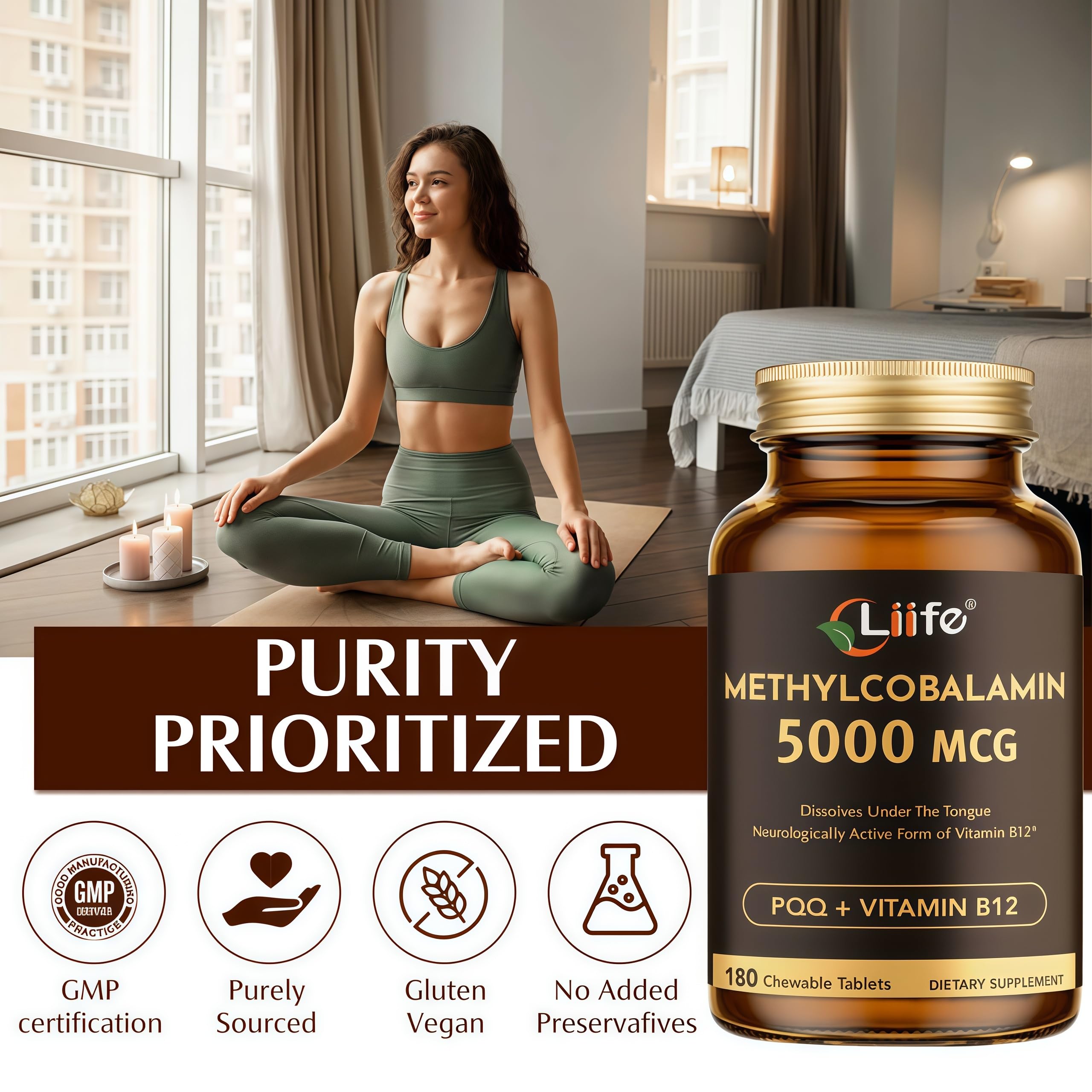 Active methylcobalamin vitamin B12 illustration