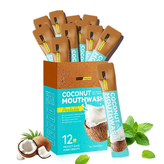 Liillya Coconut Mouthwash travel packets box front