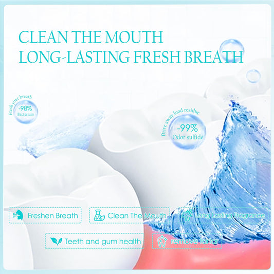 Individual coconut mouthwash travel sachet