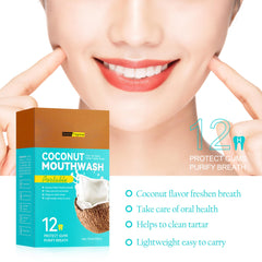Teeth and gums health benefits from coconut mouthwash