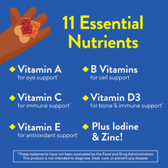 Gummy Vites ingredients panel
