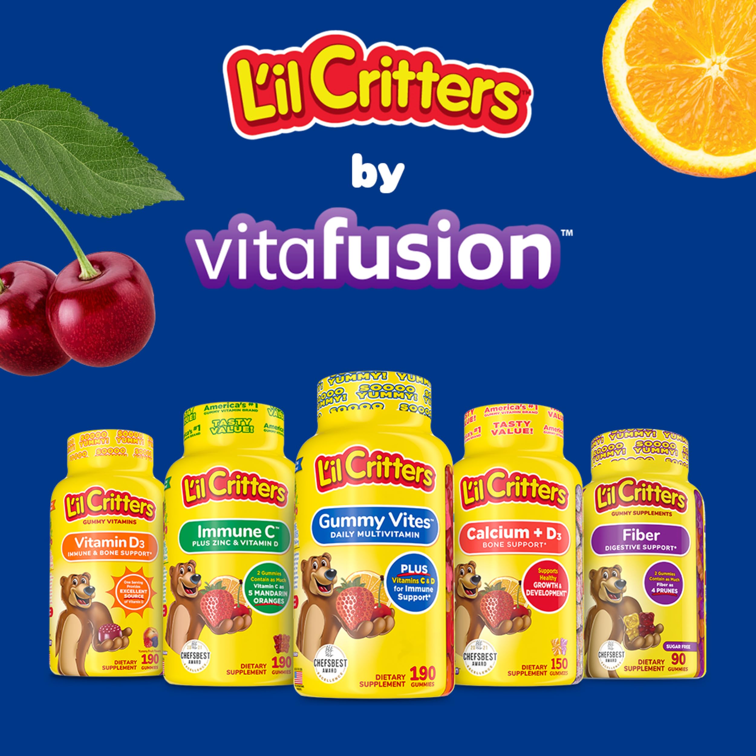 Daily serving of 2 gummies for kids aged 2 and up