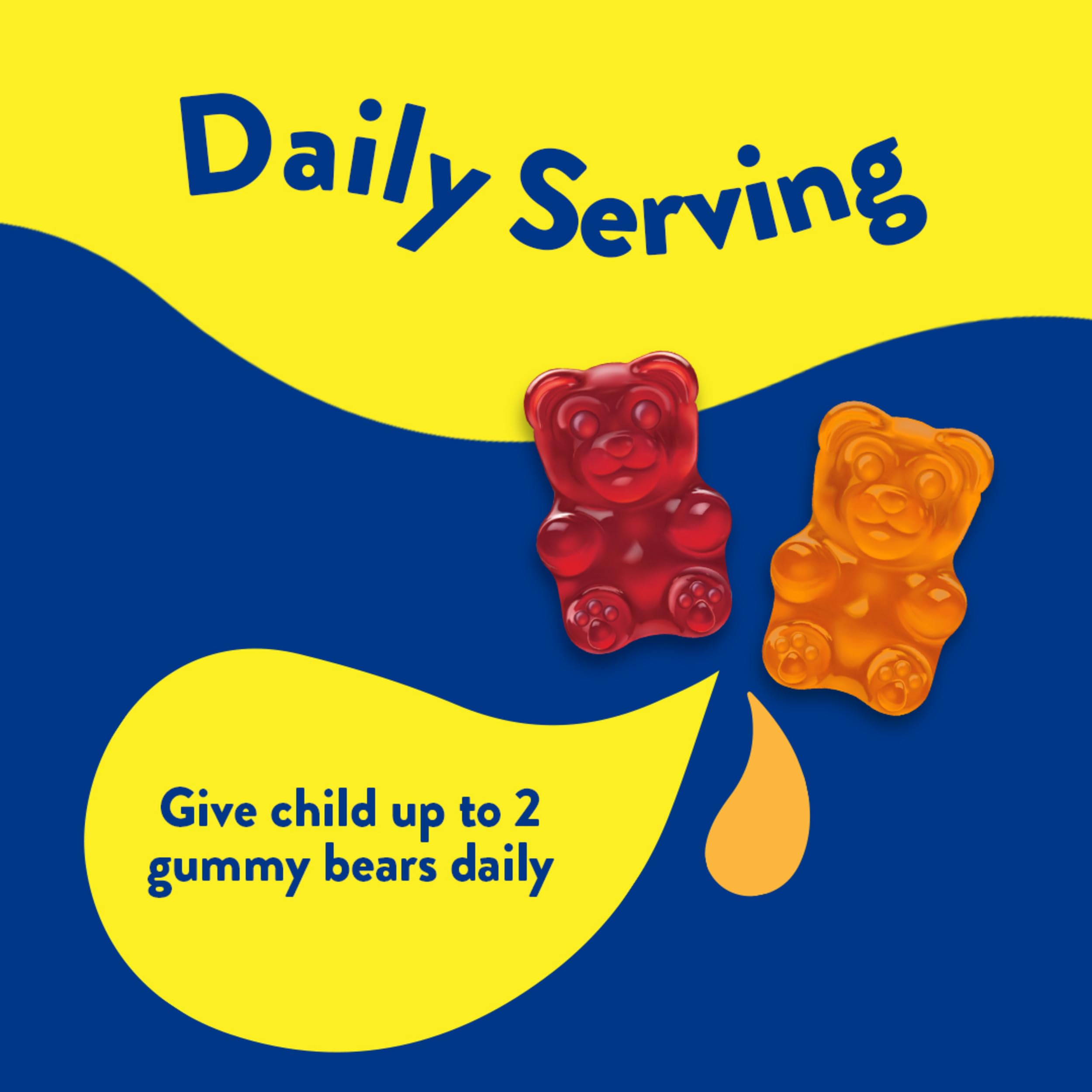 Orange flavored L’il Critters probiotic gummy