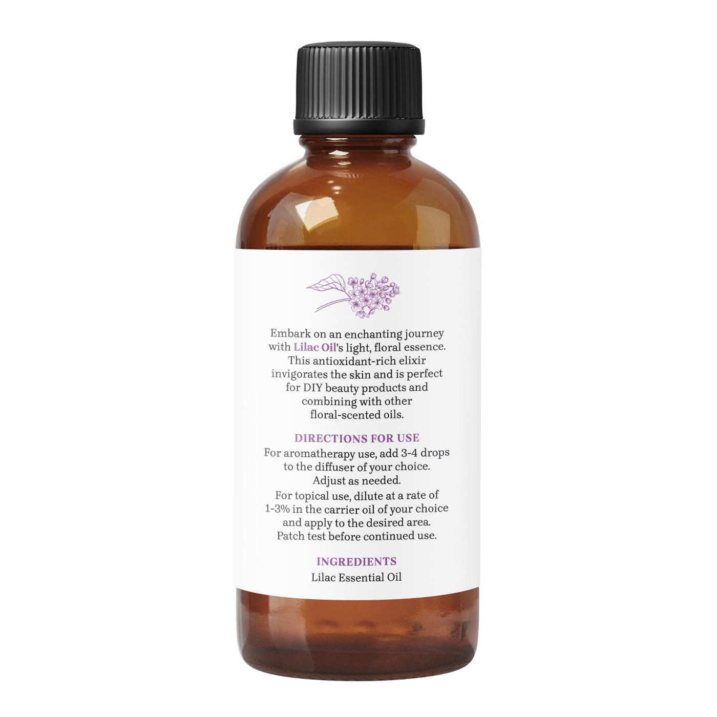 Diffuser releasing lilac essential oil aroma in a calm space