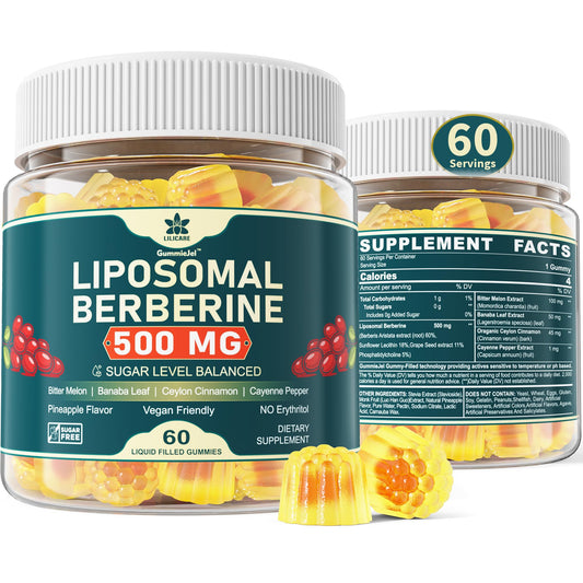 LILICARE Berberine liposomal gummies with Ceylon cinnamon