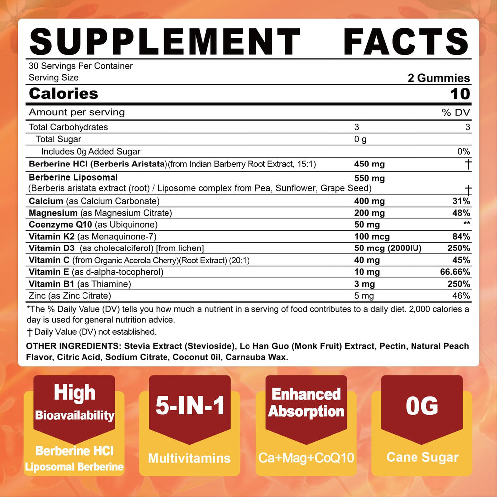 Liposomal Berberine formula close-up
