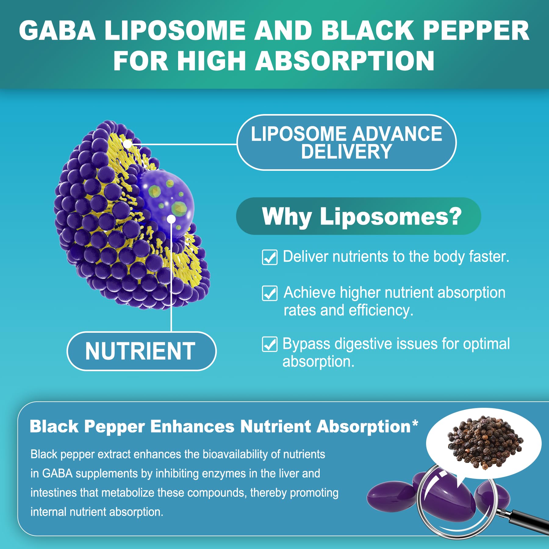 Non-GMO, soy-free, dairy-free GABA supplement label