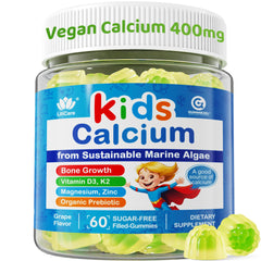 Lilicare Kids Calcium Gummies bottle label