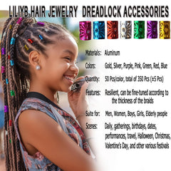 Liliyab aluminum dreadlocks rings are flexible for easy braiding and adjustments.