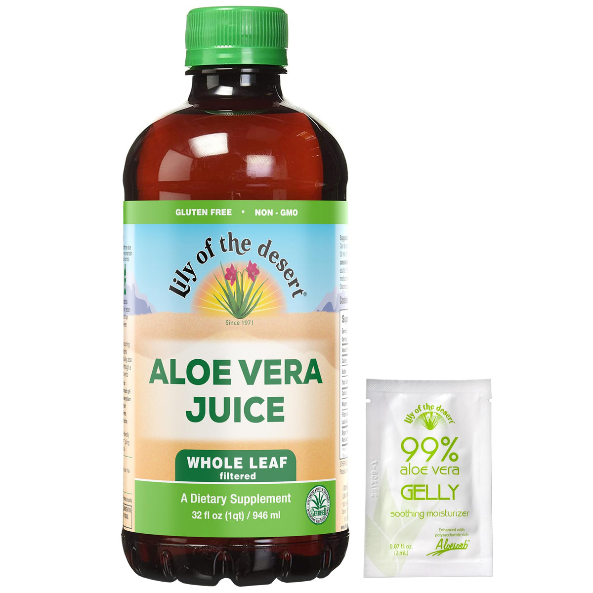 Lily of the Desert Aloe Vera Juice bottle – 32 oz