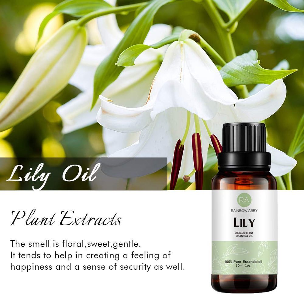 Diffuser releasing Lily essential oil aroma
