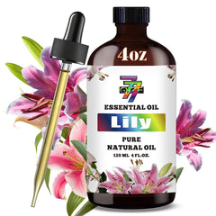 Lily Essential Oil 4 oz amber glass bottle
