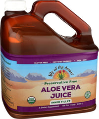 Lily of the Desert Organic Aloe Vera Juice Inner Fillet bottle 128 fl oz