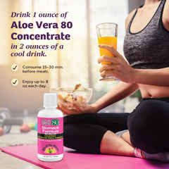 Gluten-free, non-GMO and vegan designation for Lily of the Desert Aloe Vera 80 Stomach Formula
