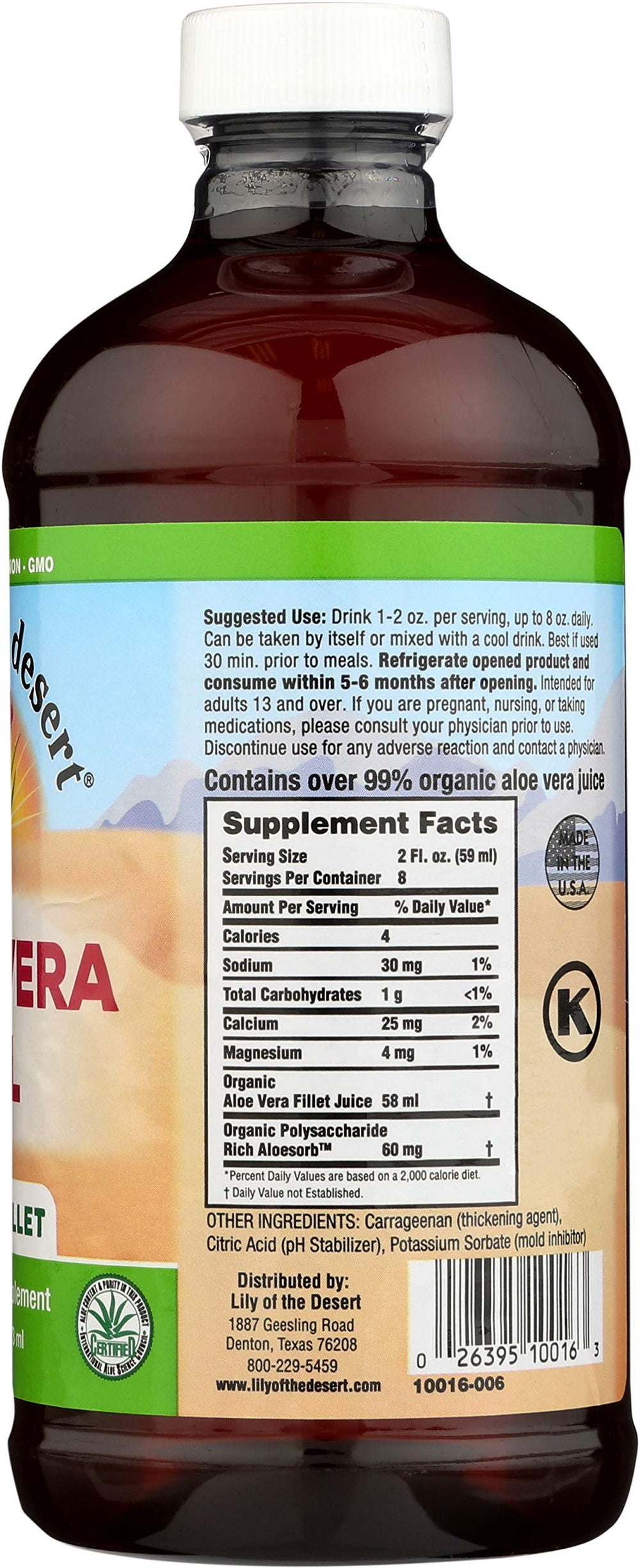 Lily of The Desert Aloe Vera Gel 16 oz bottle