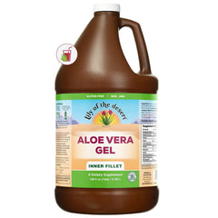 Lily of the Desert Aloe Vera Gel bottle with Inner Fillet label