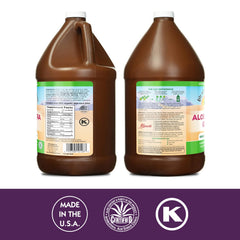 Close-up of thick inner fillet aloe vera gel texture