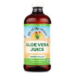 Bottle of Lily Of The Desert Aloe Vera Juice Drink with Inner Fillet