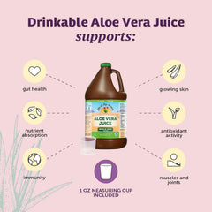 Side view of Lily Of The Desert Aloe Vera Juice bottle