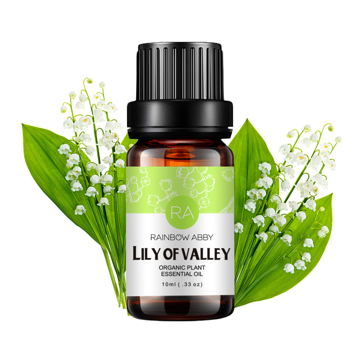 Rainbow Abby Lily of the Valley essential oil bottle