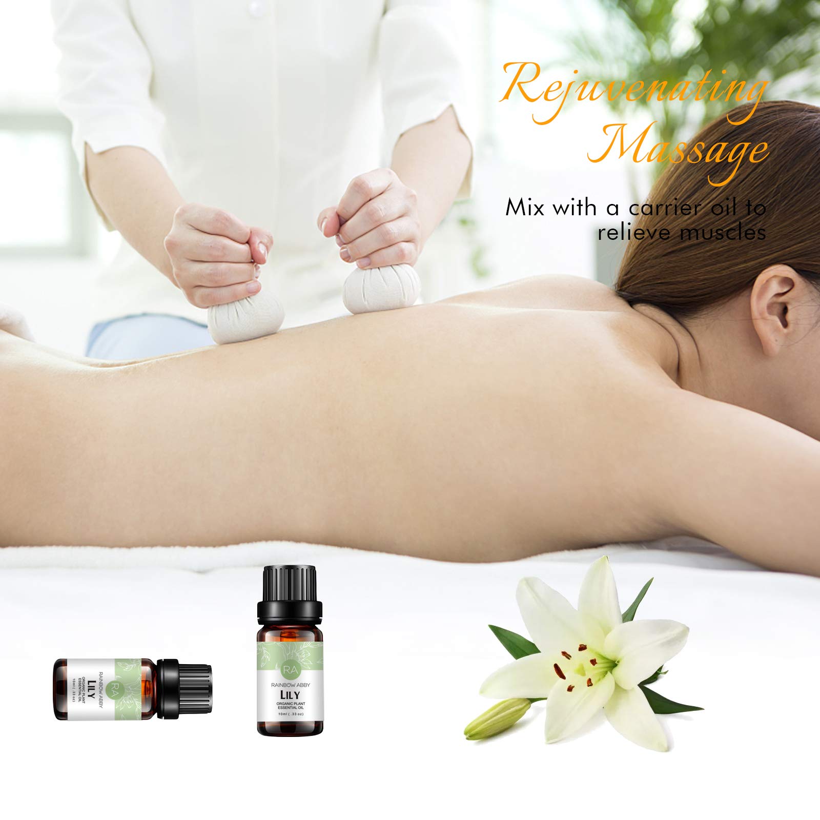 Lily essential oil for skin care: toner, mask, bath