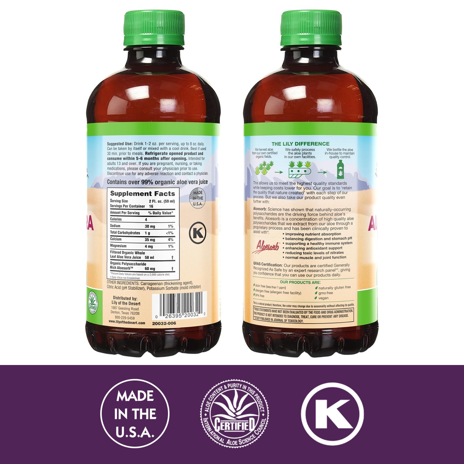 Close-up of thick, filtered Aloe Vera Gel texture