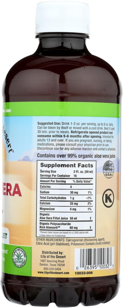Close-up of Lily of the Desert Aloe Vera Gel Inner Fillet 32 oz