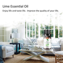 Lime essential oil being diffused into the air